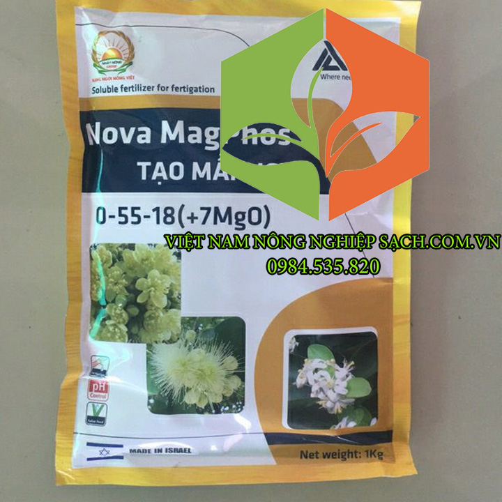 NOVA-MAGPHOS-TẠO-MẦM-ICL-0-55-18-1KG NOVA-MAGPHOS-TẠO-MẦM-ICL-0-55-18-1KG
