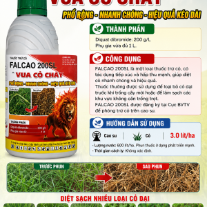 VUA CỎ CHÁY THUỐC TRỪ CỎ FALCAO 200SL